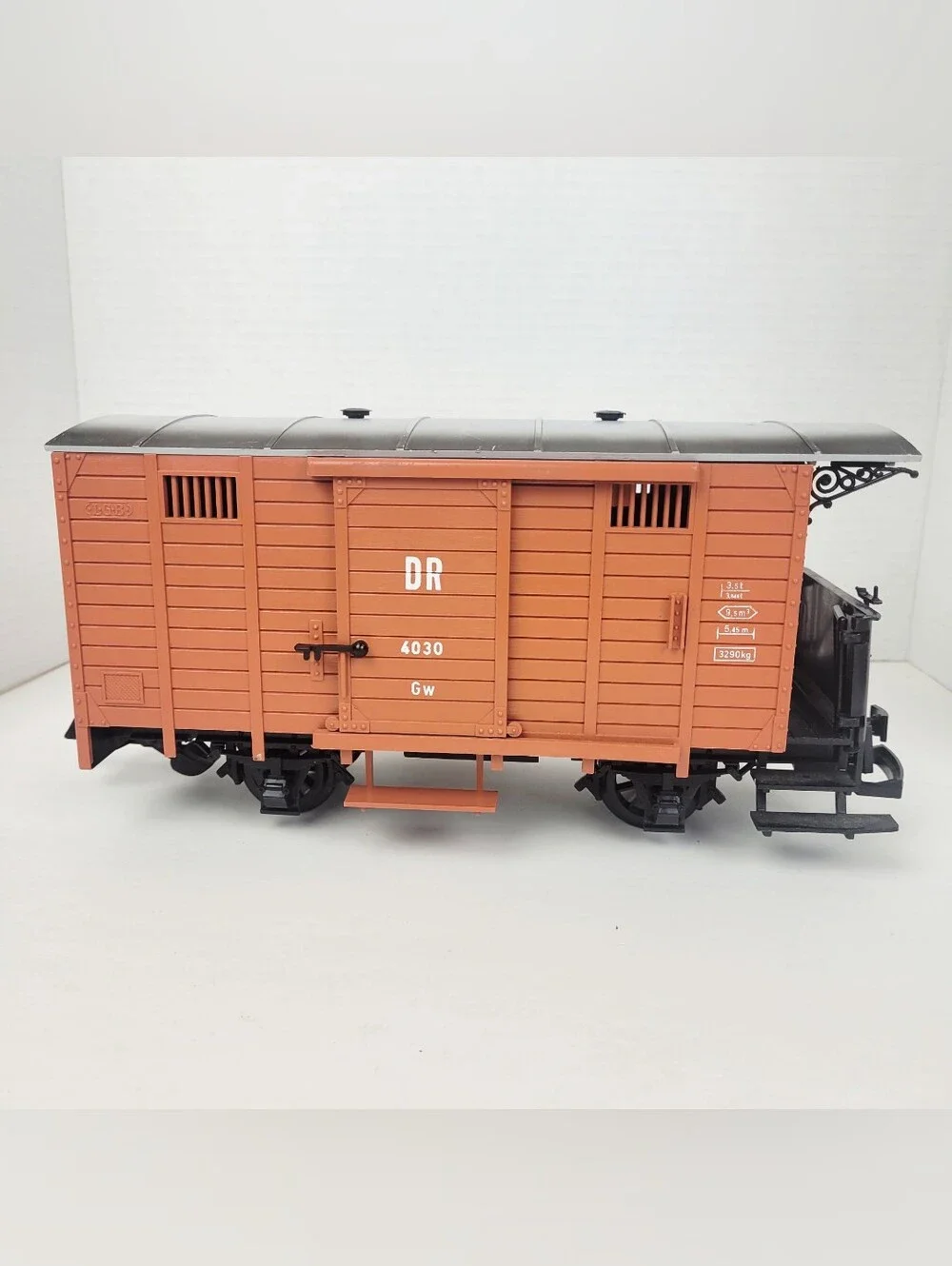 Vtg 70s LGB Lehmann 4030 Freight Car Boxcar G-Scale~Orange~Western Germany